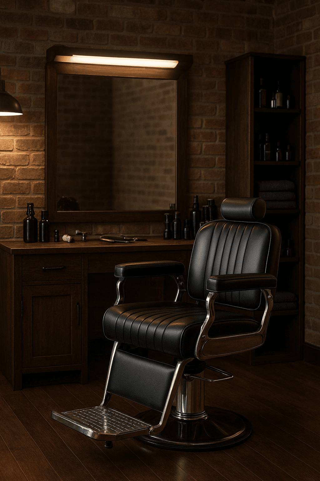 Barber booking tools and grooming scene